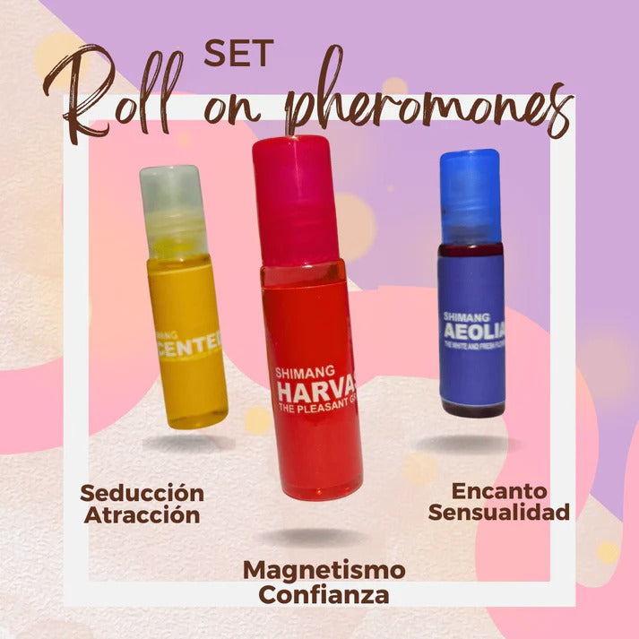 Set Perfumes Roll-On con feromonas X3